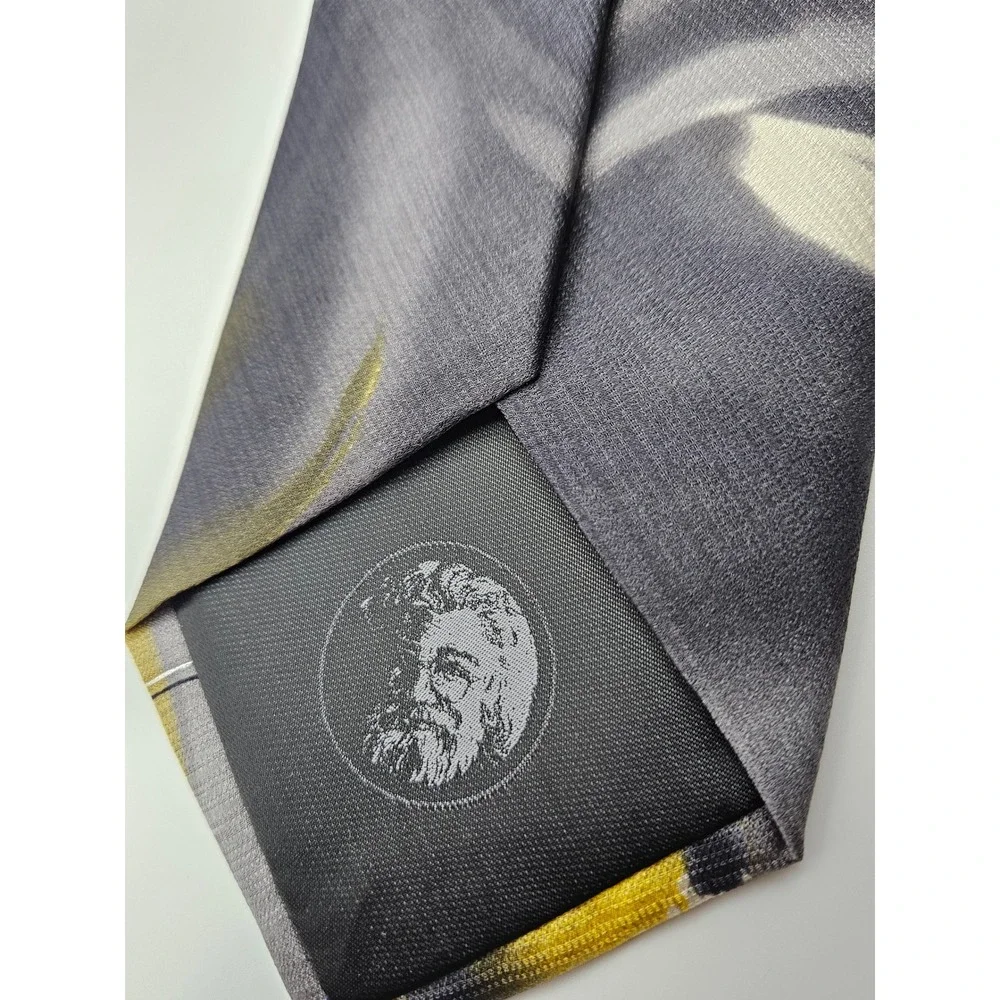 J. Garcia Snake in Juggling Show Artist Proof No. 10 Silk Tie Grey Yellow Mens‎